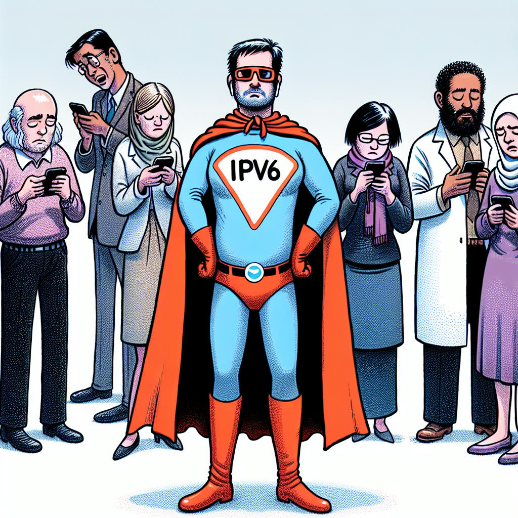 An illustration of an underestimated hero in a cape, surrounded by indifferent crowds.
